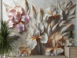 3D Floral Wallpaper Design