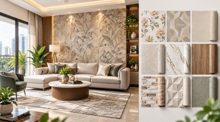 Modern Living Room Wallpaper